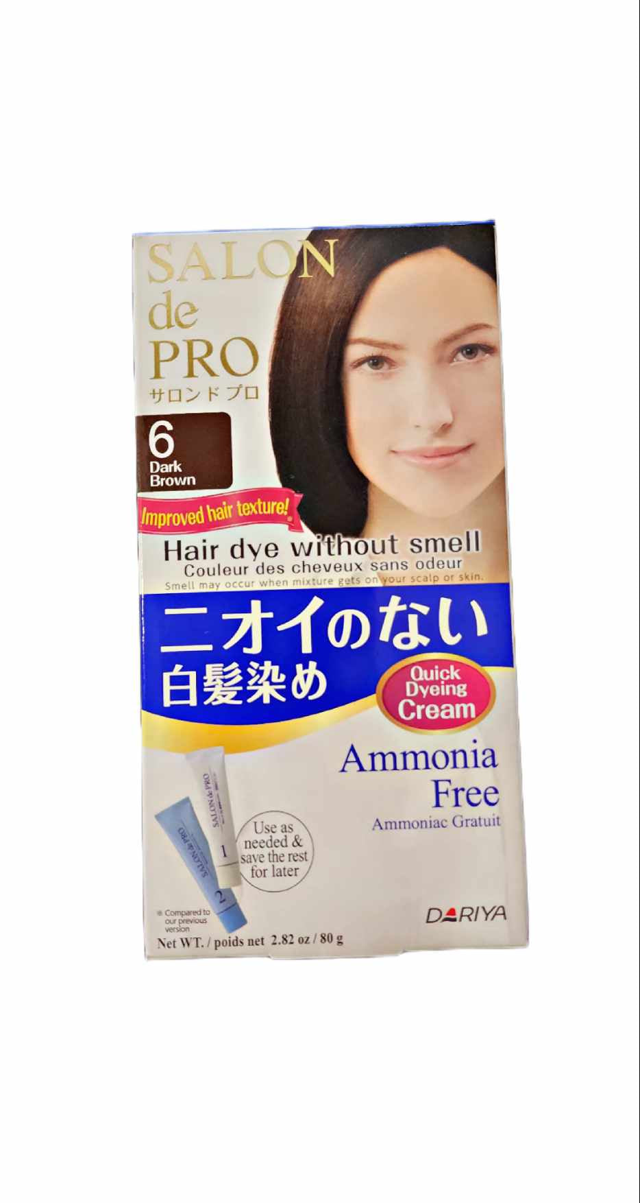 DARIYA SALON DE PRO HAIR COLOR NON SMELL #6 DARK BROWN