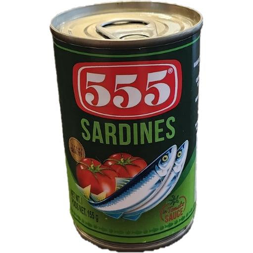 555 SARDINES IN TOMATO SAUCE 155G