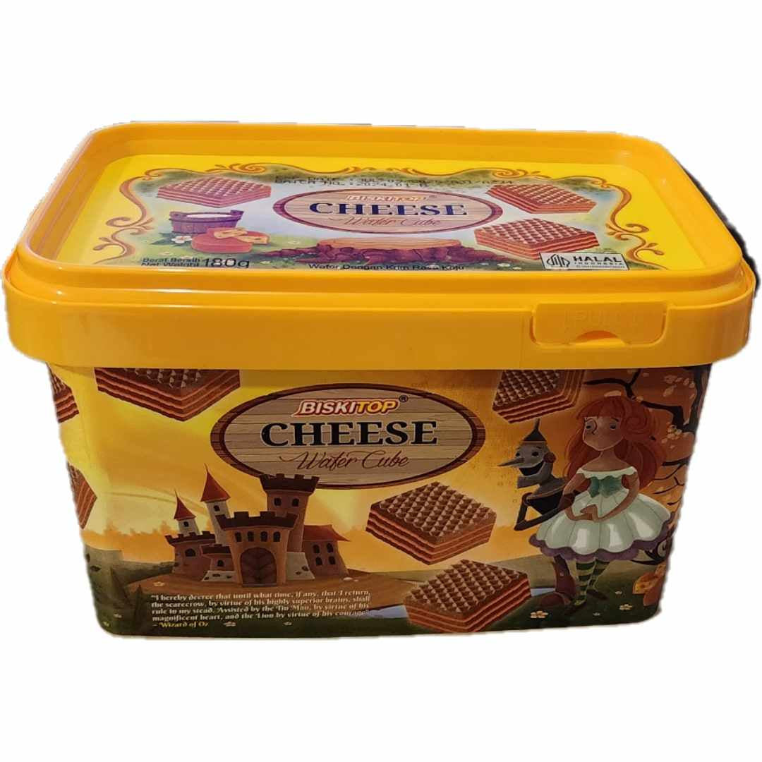 BISKITOP WAFFER CUBE - CHEESE  180G