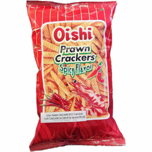 OISHI PRAWN CRACKER SPICY 60G