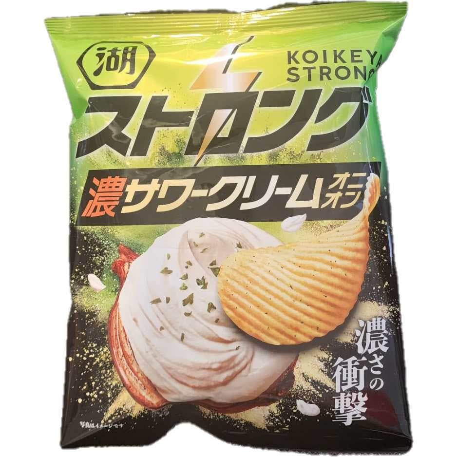 KOIKEYA-STRONG POTATO CHIPS (RICH SOUR CREAM ONION) 55g