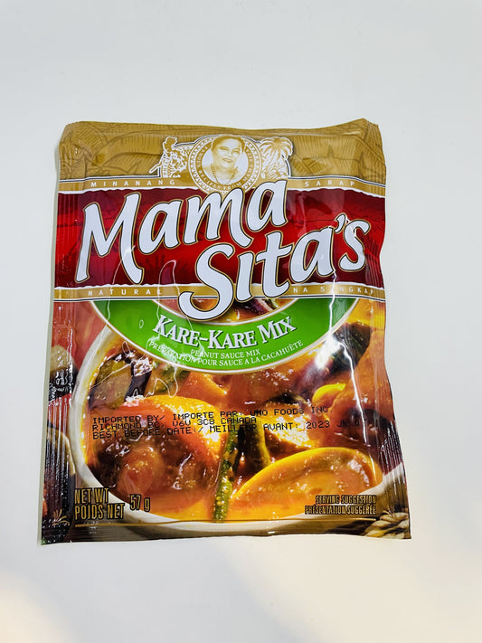 MAMA SITA'S PEANUT SAUCE/KAREKARE MIX 57G