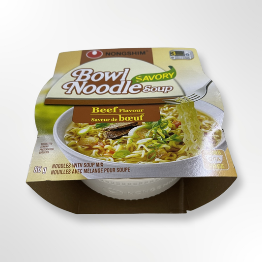 NONGSHIM SAVORY BEEF BOWL NOODLE 86G