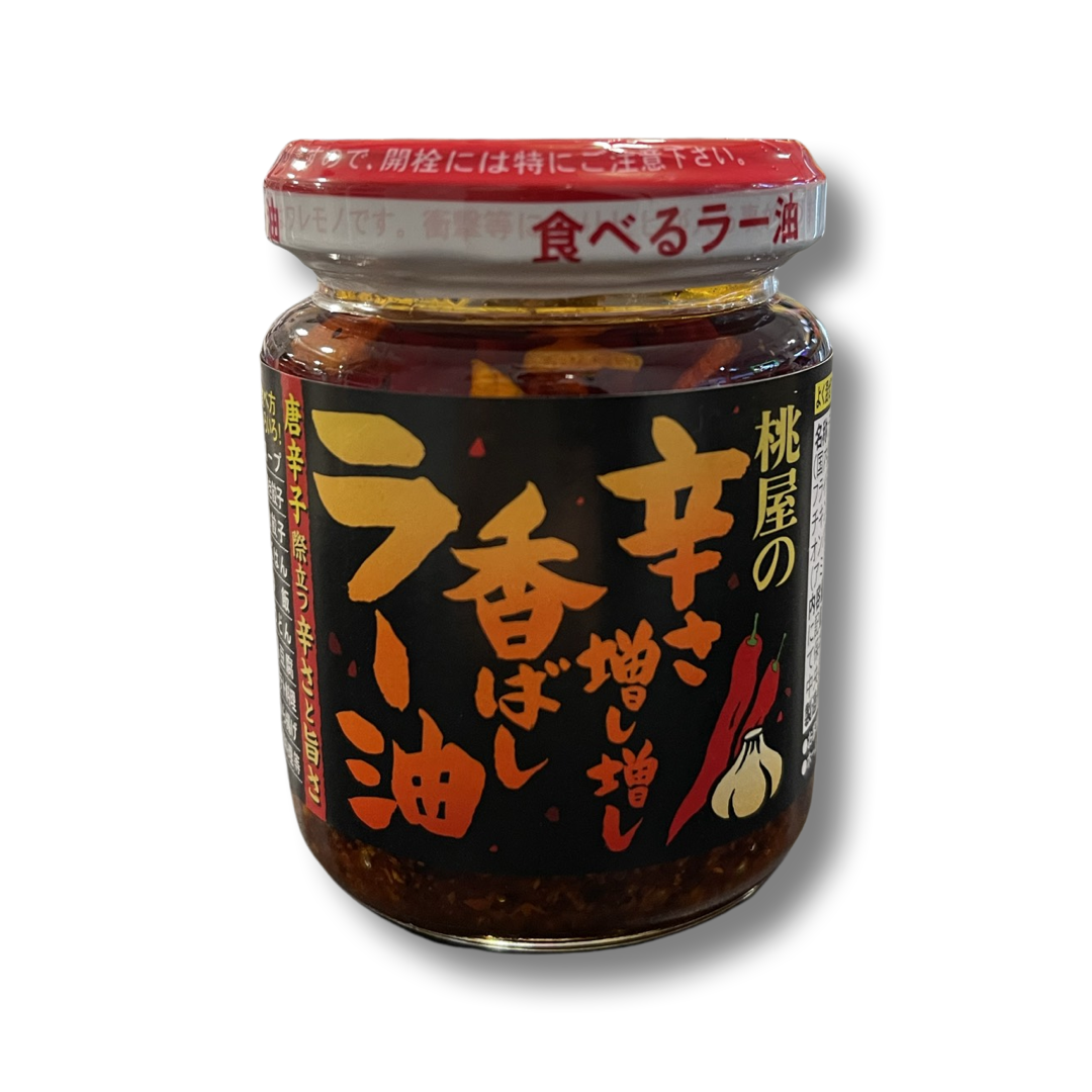 MOMOYA KARASA MASHIMASHIKOBASHI RAYU HOT CHILI GARLIC SAUCE