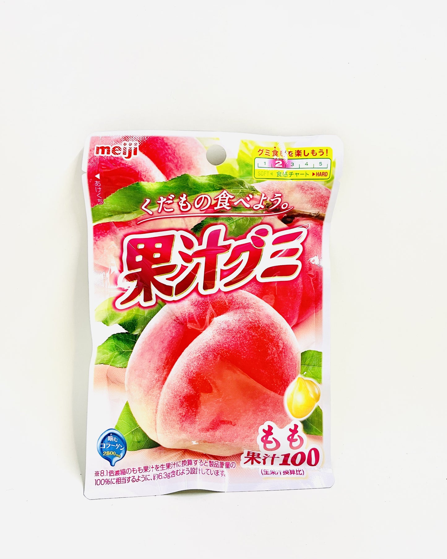 MEIJI JUICE GUMMY PEACH 51G