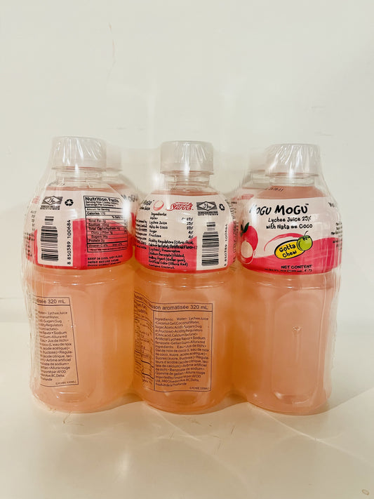 MOGUMOGU JUICE LYCHEE 320ml pack of 6