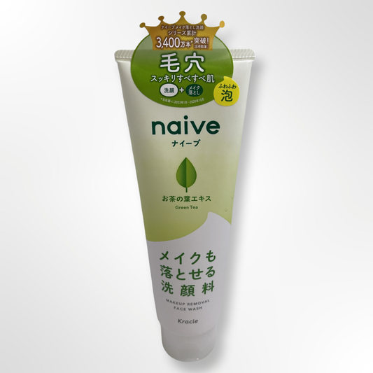 KRACIE NAIVE MAKEUP CLEANSING FOAM GREEN TEA