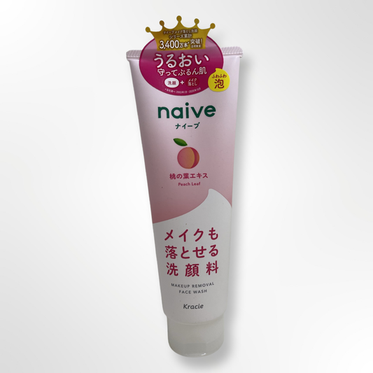 KRACIE NAIVE MAKEUP CLEANSING FOAM PEACH