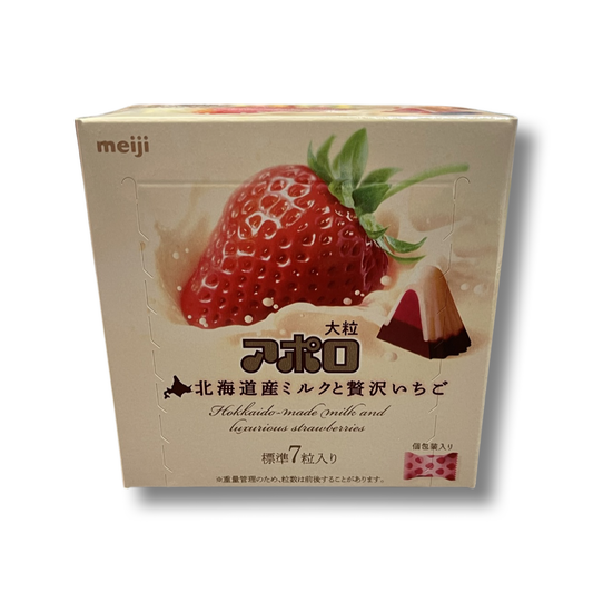 MEIJI APPOLO HOKKAIDO MILK STRAWBERRY LARGE