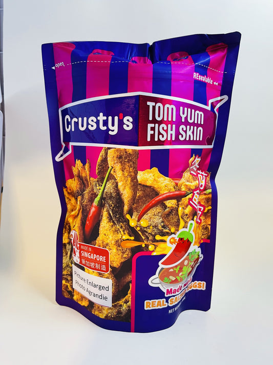 CRUSTYS SALTED EGG FISH SKIN-TOM YUM 100G