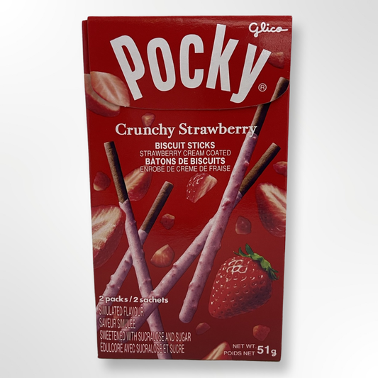 GLICO POCKY CRUNCHY STRAWBERRY 51G*
