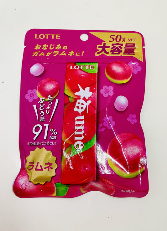 LOTTE Ume Ramune Gum 50g