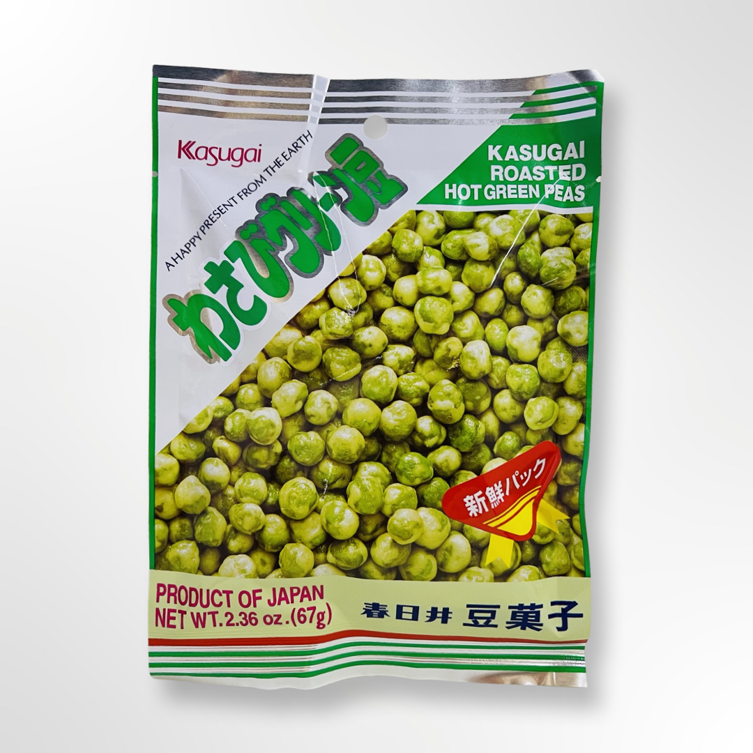 KASUGAI ROASTED HOT GRN PEAS 67G*