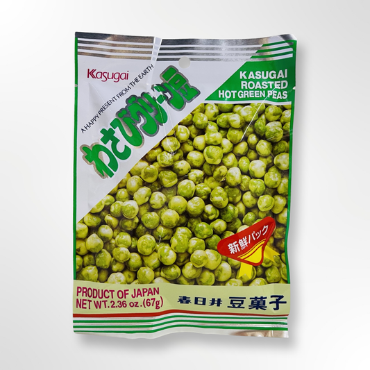 KASUGAI ROASTED HOT GRN PEAS 67G*