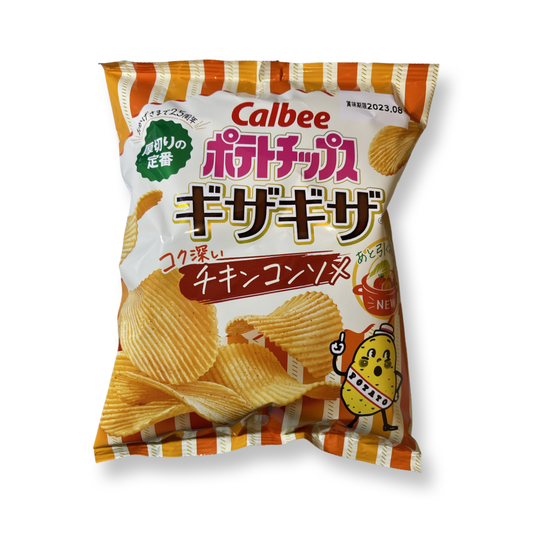 CALBEE POTATO CHIPS JAGGED CHICKEN CONSOMME 60g