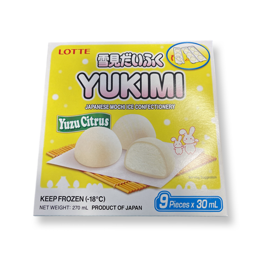 LOTTE YUKIMI JAPANESE ICE CREAM MOCHI YUZU LEMON