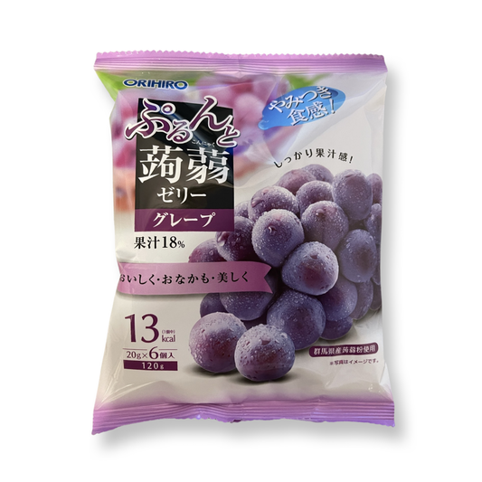 ORIHIRO PURUN KONNYA JELLY POUCH GRAPE