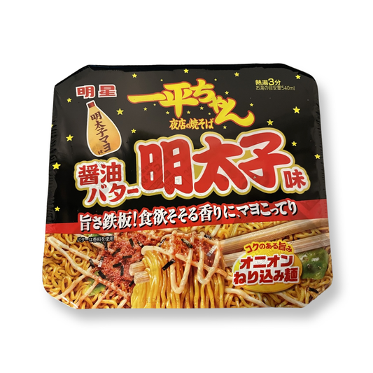 MYOJO IPPEICHAN NIGHT SHOP YAKISOBA SHOYU BUTTER MENTAIKO 127G