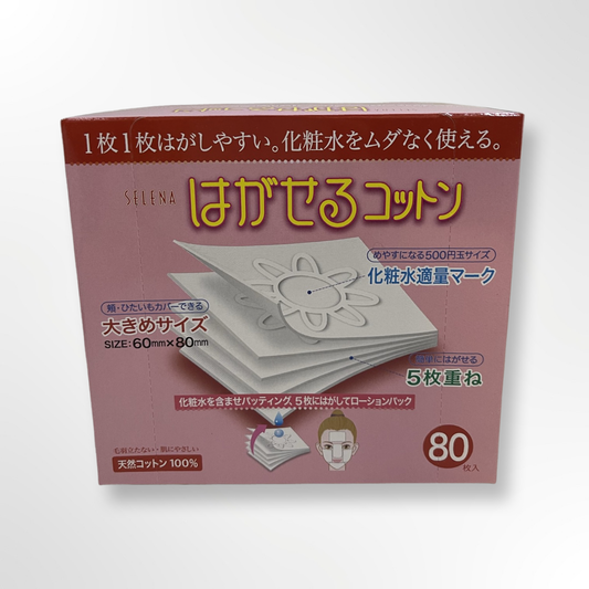 COTTON LABO SELENA MULTI-LAYER COTTON PUFF 80SHEETS