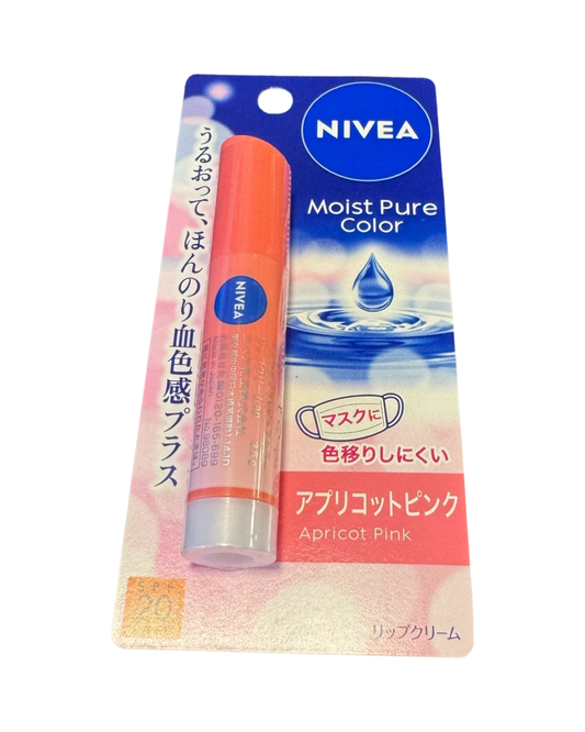 NIVEA - LIP CARE MOIST PURE COLOUR - APRICOT PINK