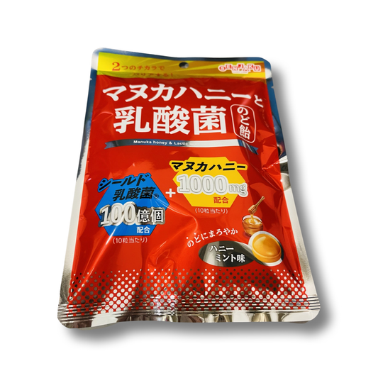 SENJAKU MANUKA HONEY AND LACTIC ACID BACTERIA THROAT CANDY 62G