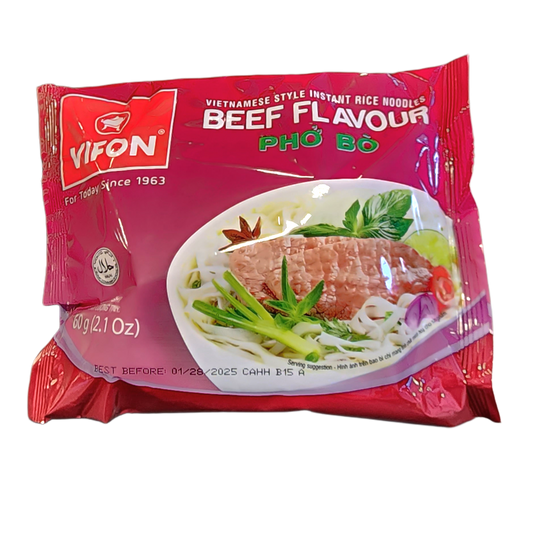 VIFON PHO BO/INSTANT RICE NOODLES BEEF FLAVOUR